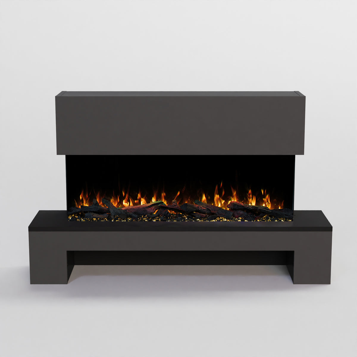 GF Core Cobalt mit Holzfach Standkamin Elektrokamin