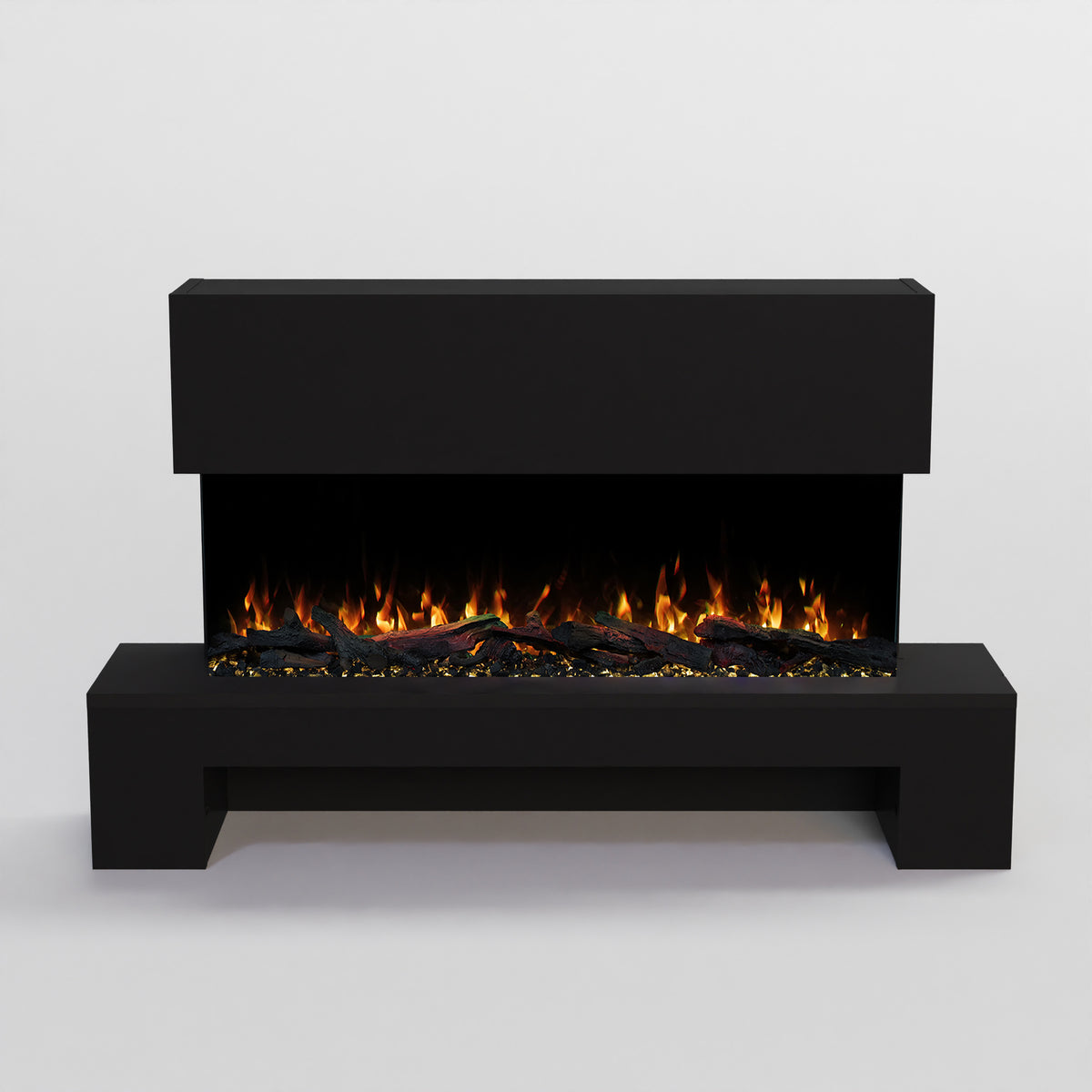 GF Core Cobalt mit Holzfach Standkamin Elektrokamin