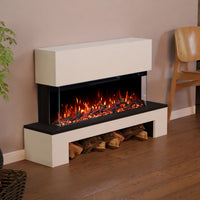 GF Core Cobalt mit Holzfach Standkamin Elektrokamin