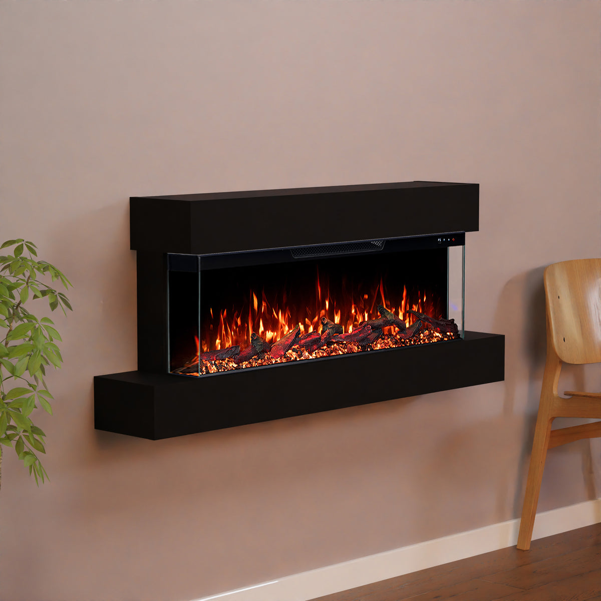 Cheminée électrique murale Glow Fire Cobalt