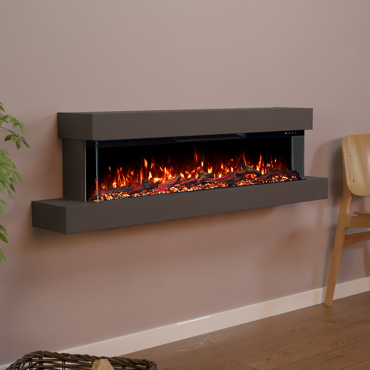 Cheminée électrique murale Glow Fire Cobalt