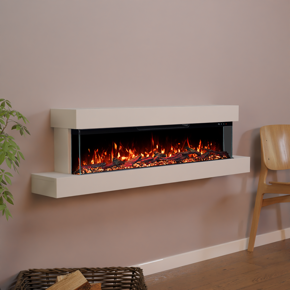 Cheminée électrique murale Glow Fire Cobalt