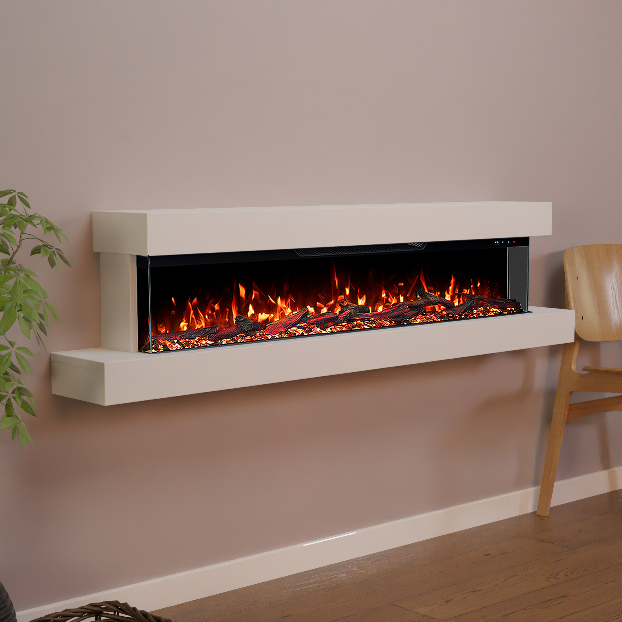 Cheminée électrique murale Glow Fire Cobalt