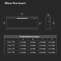 Insert de cheminée électrique Glow Fire
