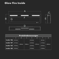 Cheminée électrique Glow Fire Inside 127
