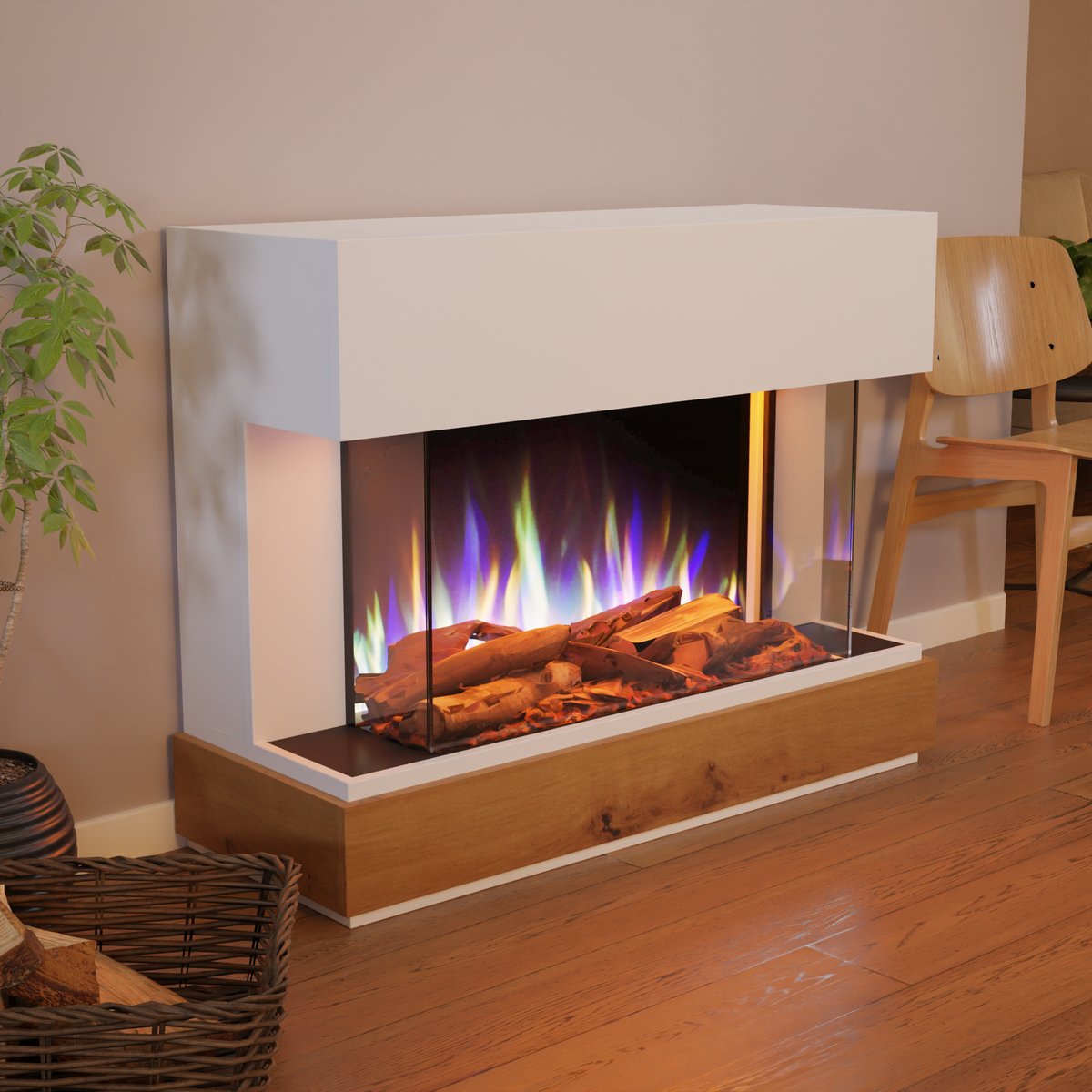 Cheminée électrique Glow Fire Curie E-Motion 3D