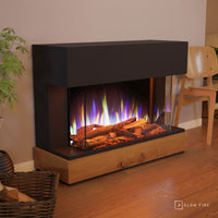 Glow Fire Curie Schwarz Elektrokamin