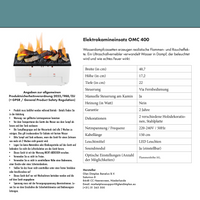 Glow Fire Böll Weiß Elektrokamin mit Wasserdampf