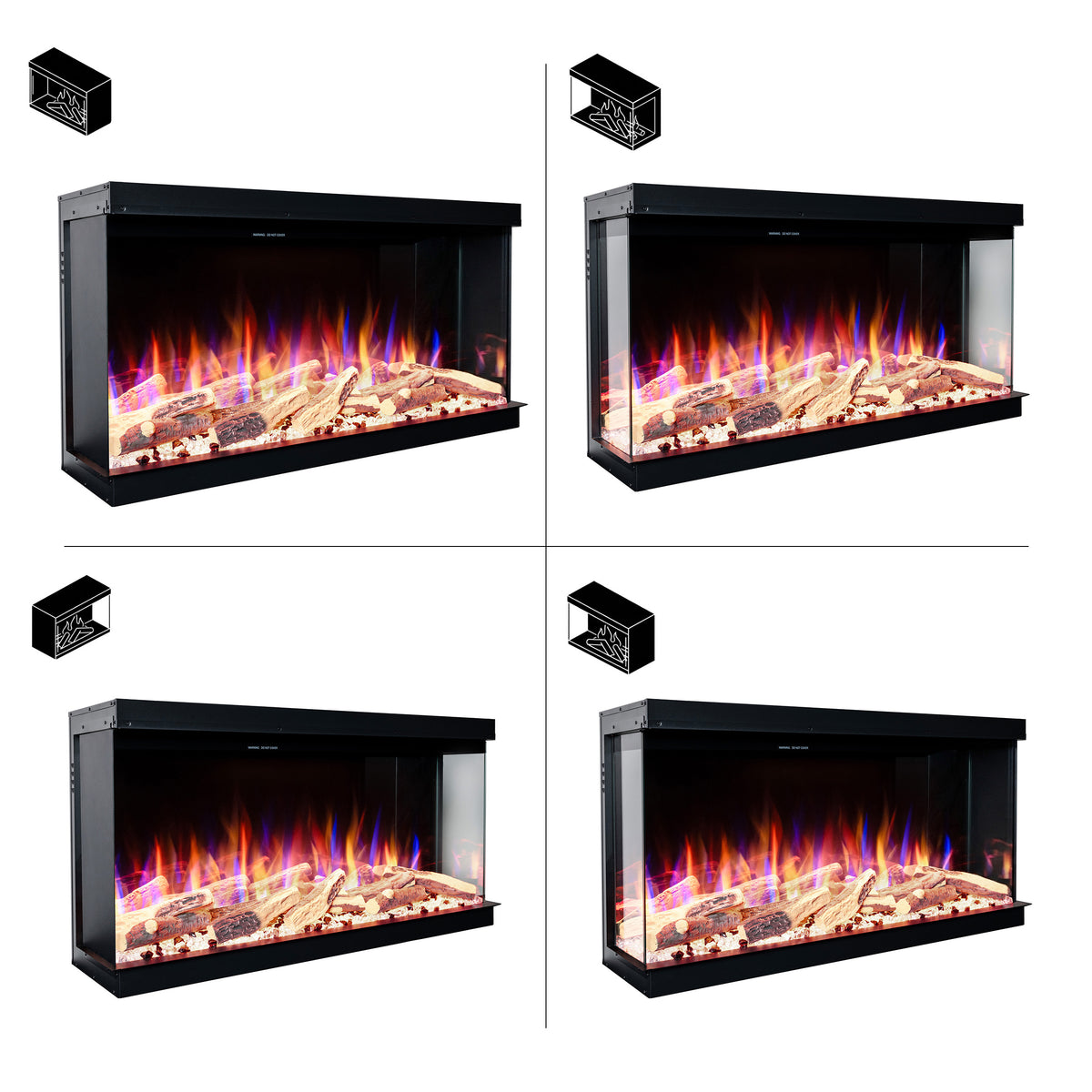 Insert de cheminée électrique LED E-Motion 3D 33
