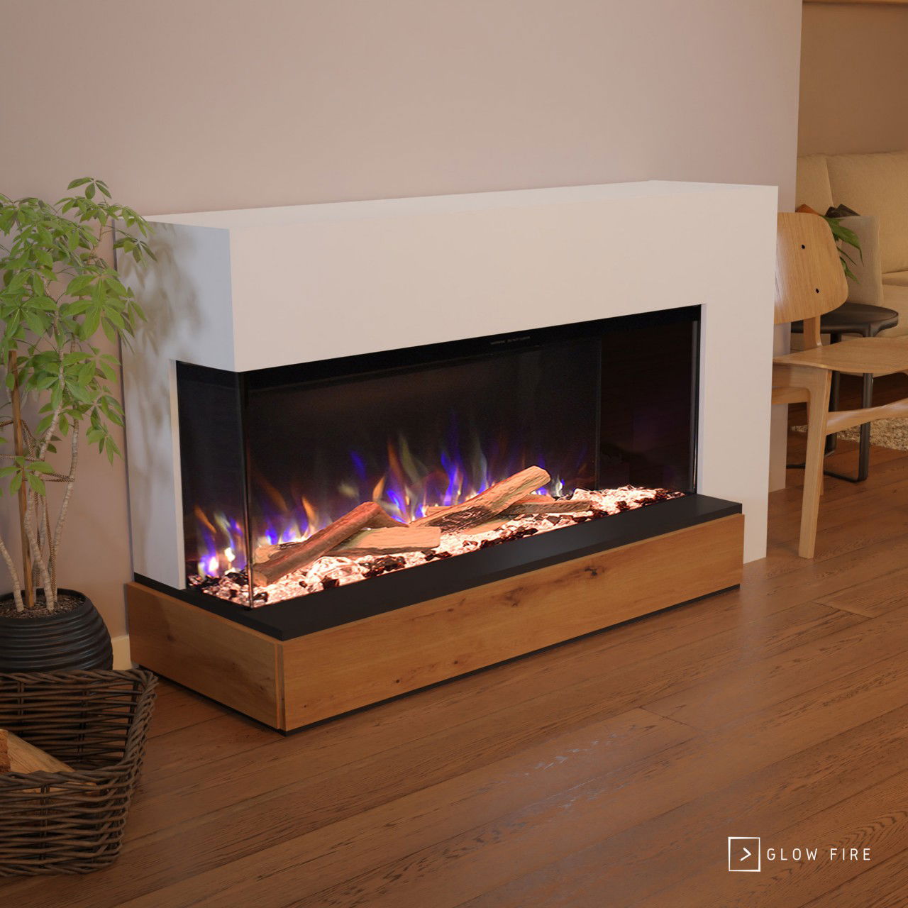 Glow Fire PR19 Weiss Elektrokamin