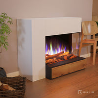 Glow Fire Einstein Weiß Elektrokamin