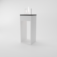 Glow Fire Emma Concept L Ethanol Kamin Weiß