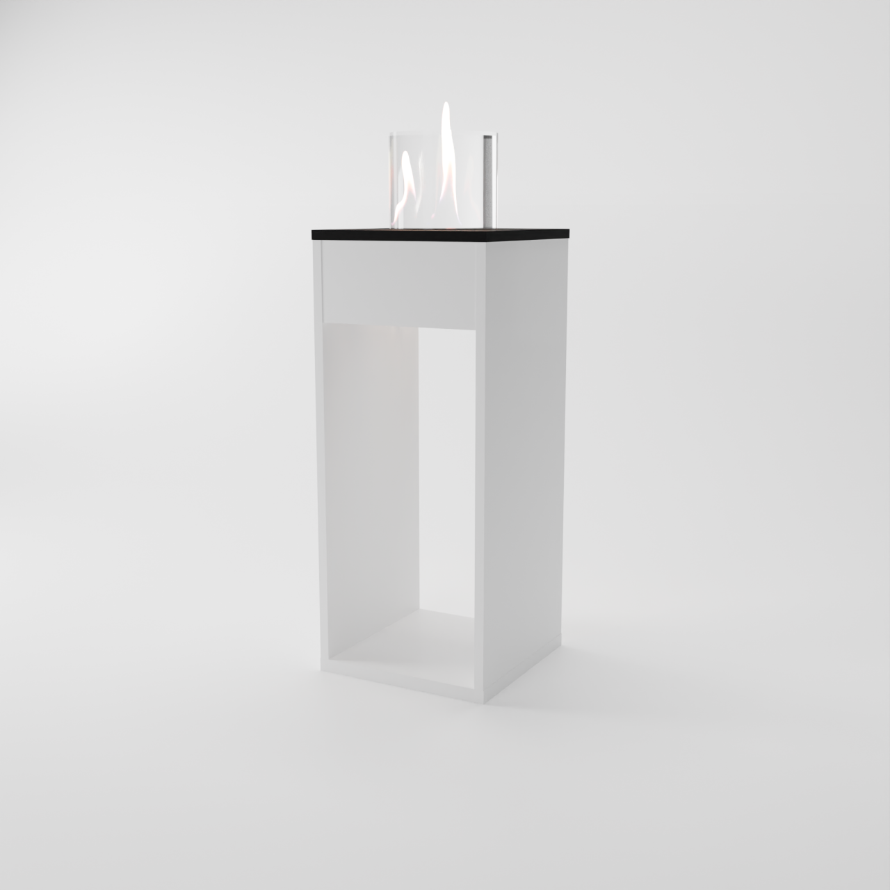 Glow Fire Emma Concept L Ethanol Kamin Weiß
