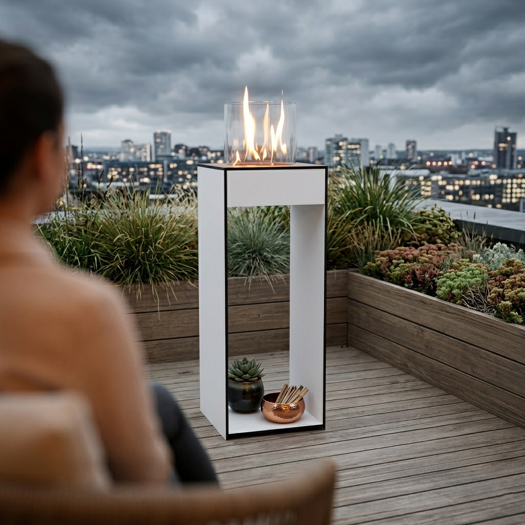 Glow Fire Emma Concept L Outdoor Ethanolkamin