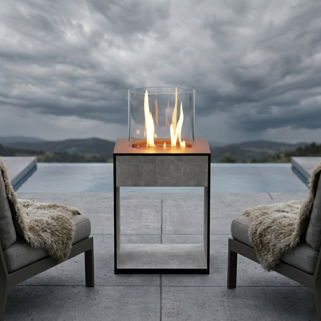 Glow Fire Emma Concept S Outdoor Ethanolkamin