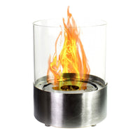 Glow Fire Emma Ethanol Kamin Silber