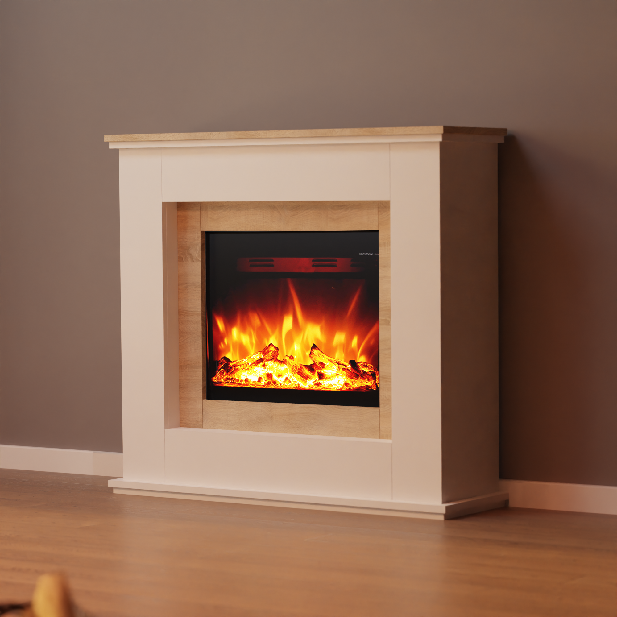 Glow Fire Europa Oak Cheminée électrique