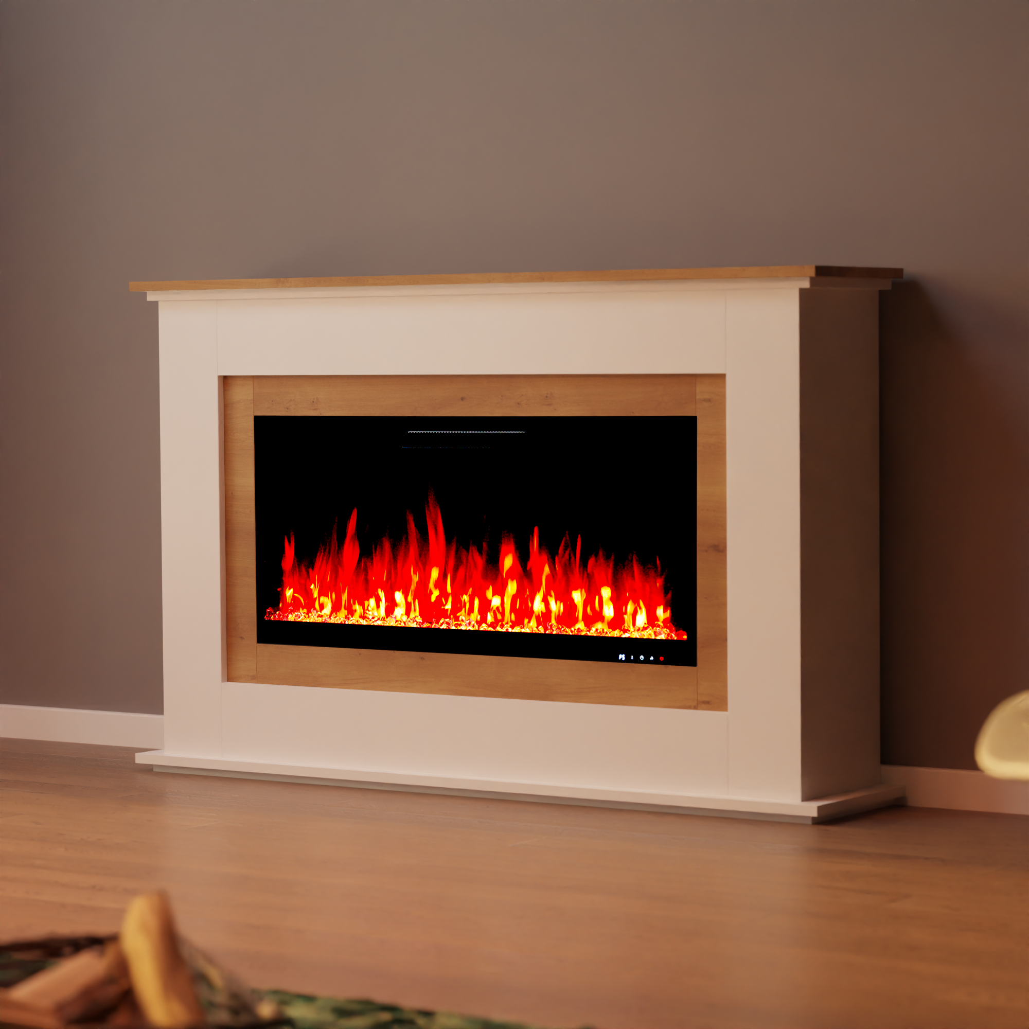 Glow Fire Rhea Oak cheminée électrique