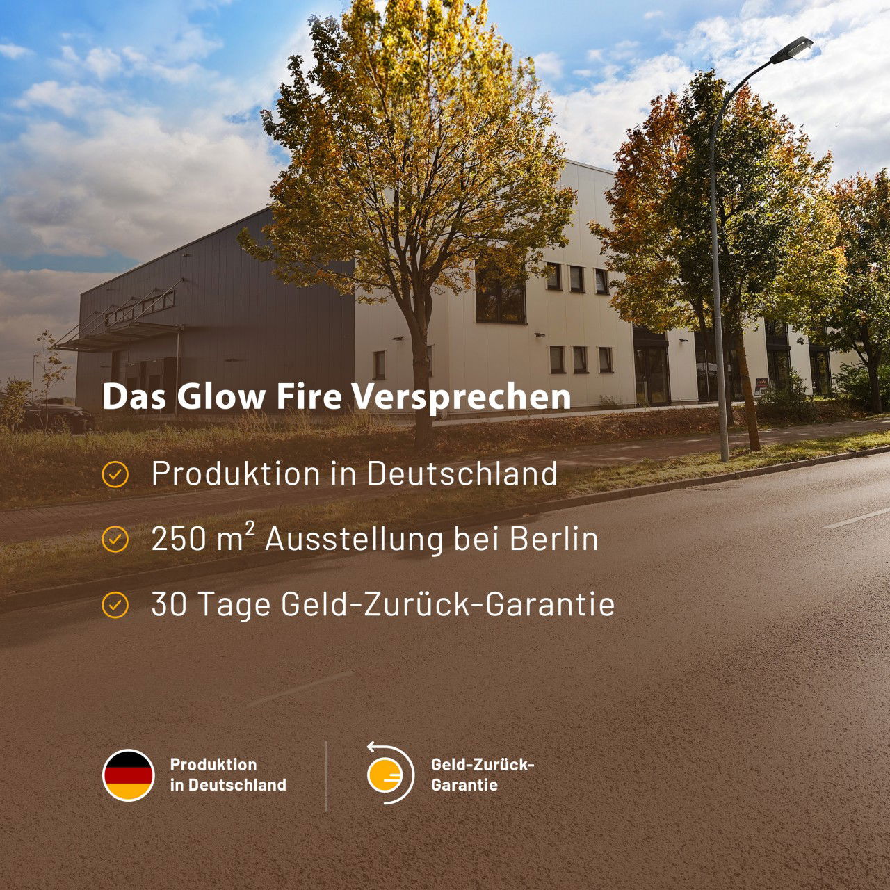 Glow Fire Halden Rechts Ethanol Kamin Weiß
