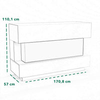 Cheminée électrique Glow Fire HG1 avec feu holographique