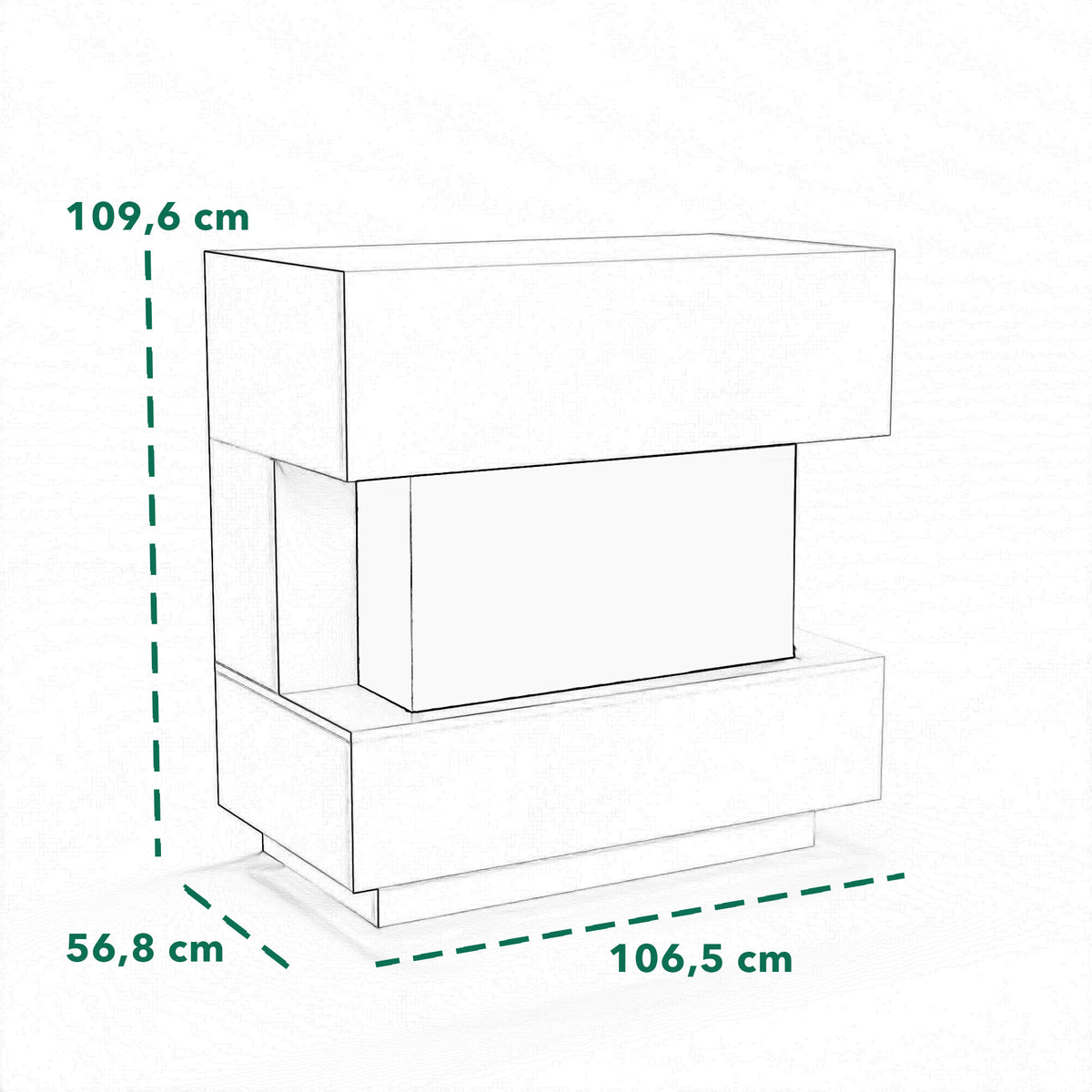 Cheminée électrique Glow Fire HG1 avec feu holographique
