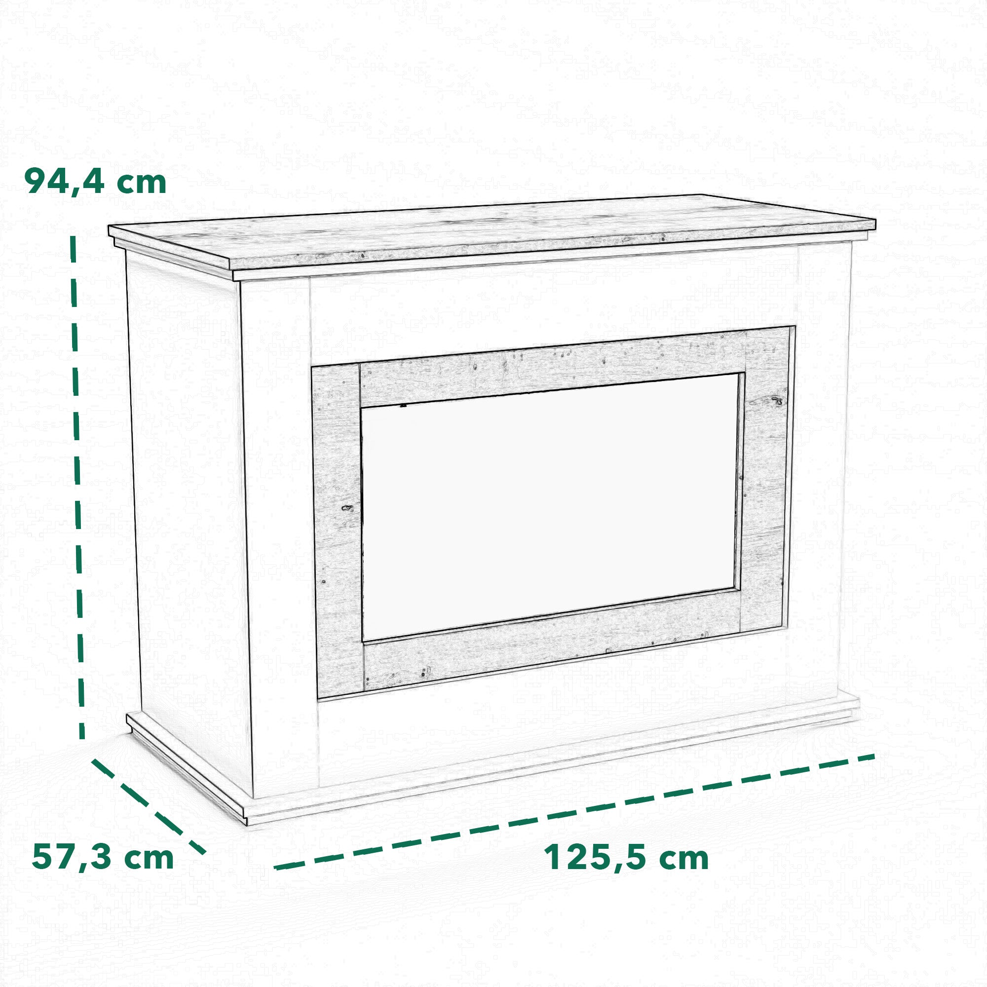 Glow Fire HG3 Elektrokamin mit Hologrammfeuer