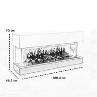 Cheminée électrique Glow Fire HG5 avec feu holographique