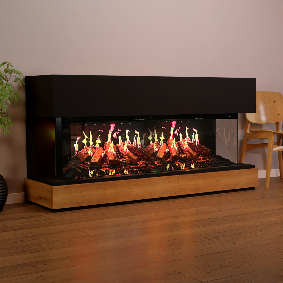 Cheminée électrique Glow Fire HG5 avec feu holographique