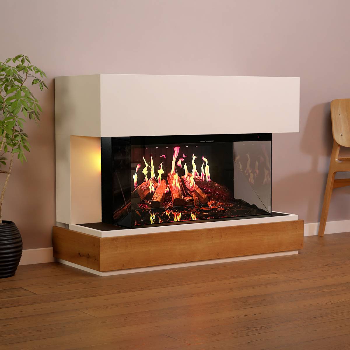 Cheminée électrique Glow Fire HG5 avec feu holographique