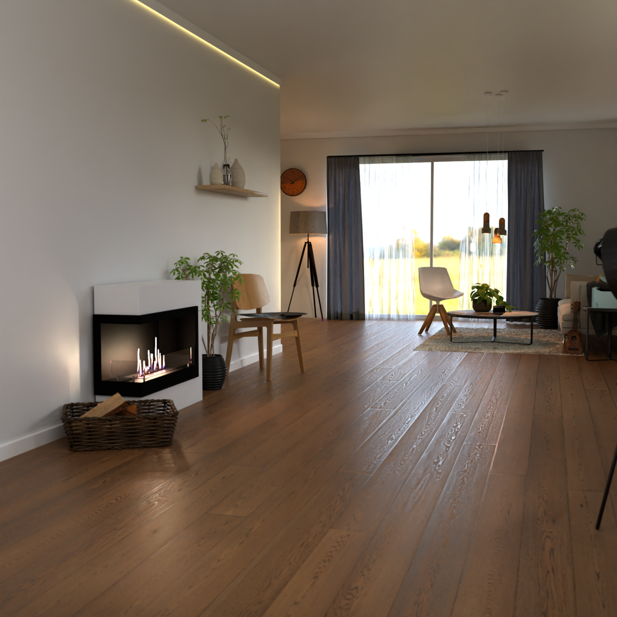 Glow Fire Halden Mini Links Ethanol Kamin Weiß