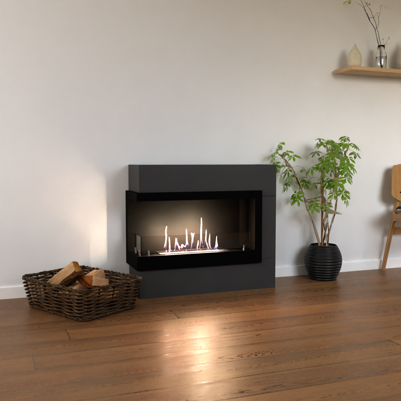 Glow Fire Halden Mini Rechts Ethanol Kamin