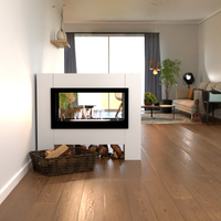 Glow Fire Harstad Ethanol Kamin Weiß