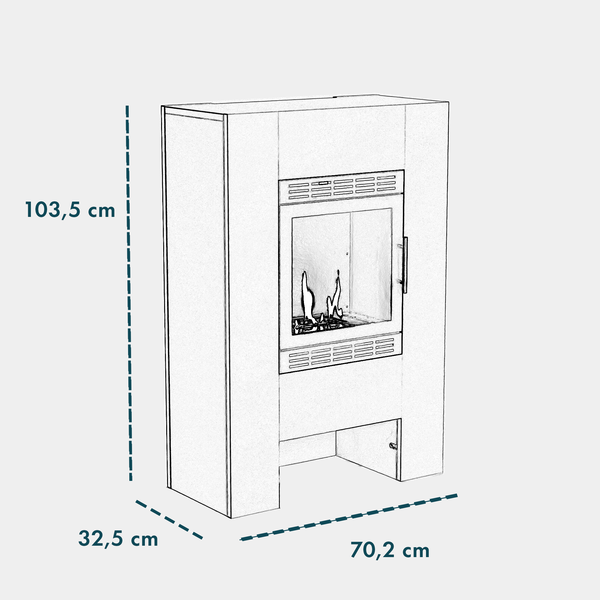 Glow Fire Harstad Vision Ethanolkamin