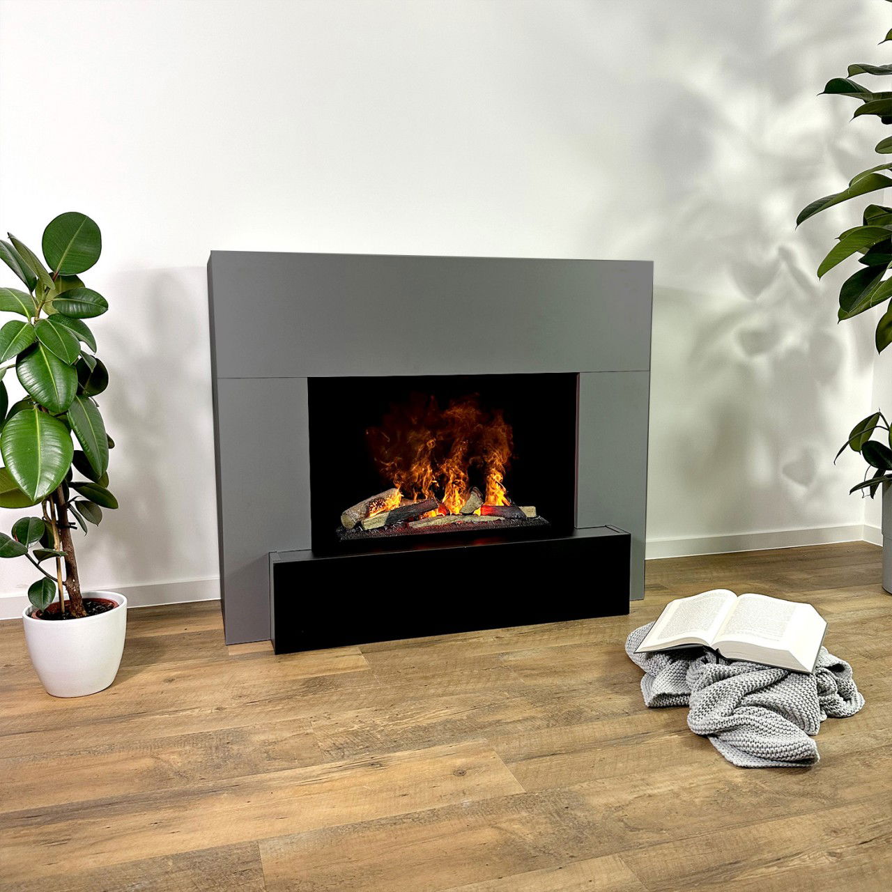 Glow Fire Hauptmann Grau Elektrokamin mit Wasserdampf