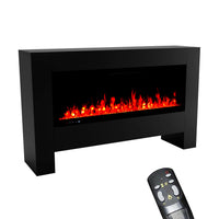 Glow Fire Inside Hermes Schwarz Elektrokamin