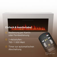 Glow Fire Inside Weiß Hermes Elektrokamin