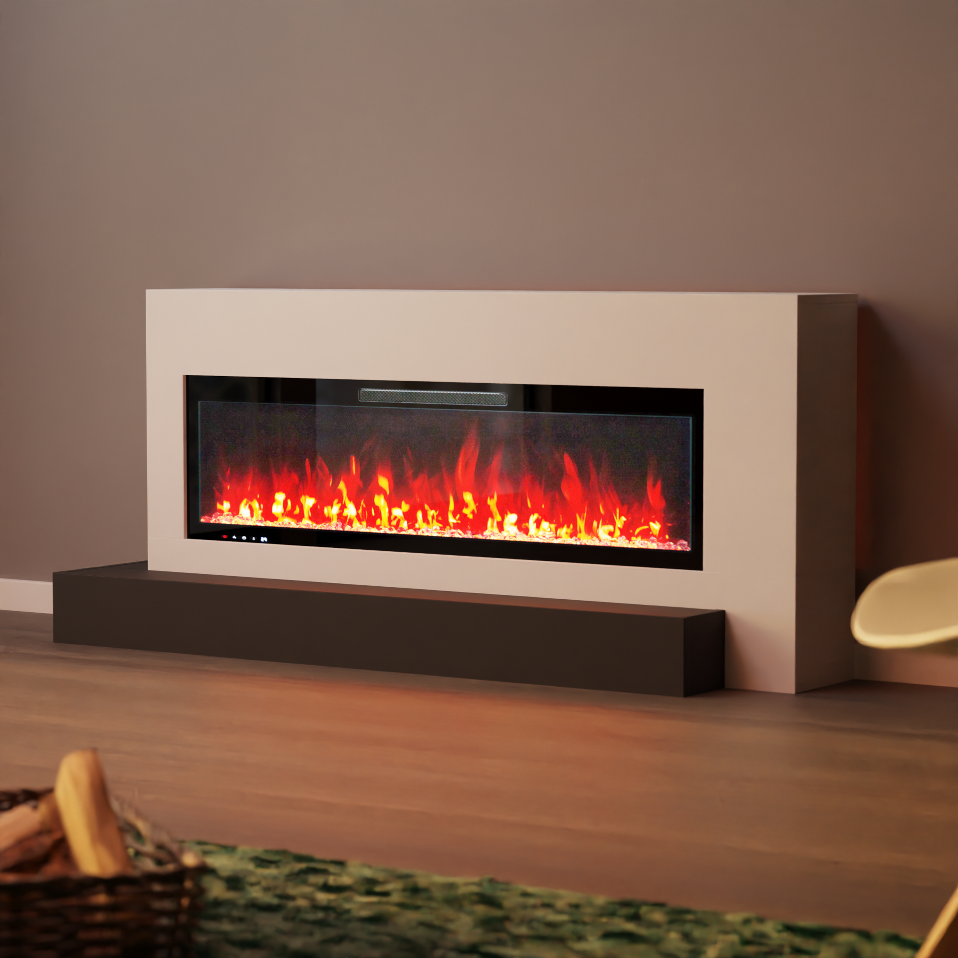 Glow Fire Hestia Elektrokamin Links/Rechts - Weiß / 127 / Links