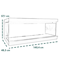 Glow Fire Hologram 140 insert de cheminée électrique avec feu holographique
