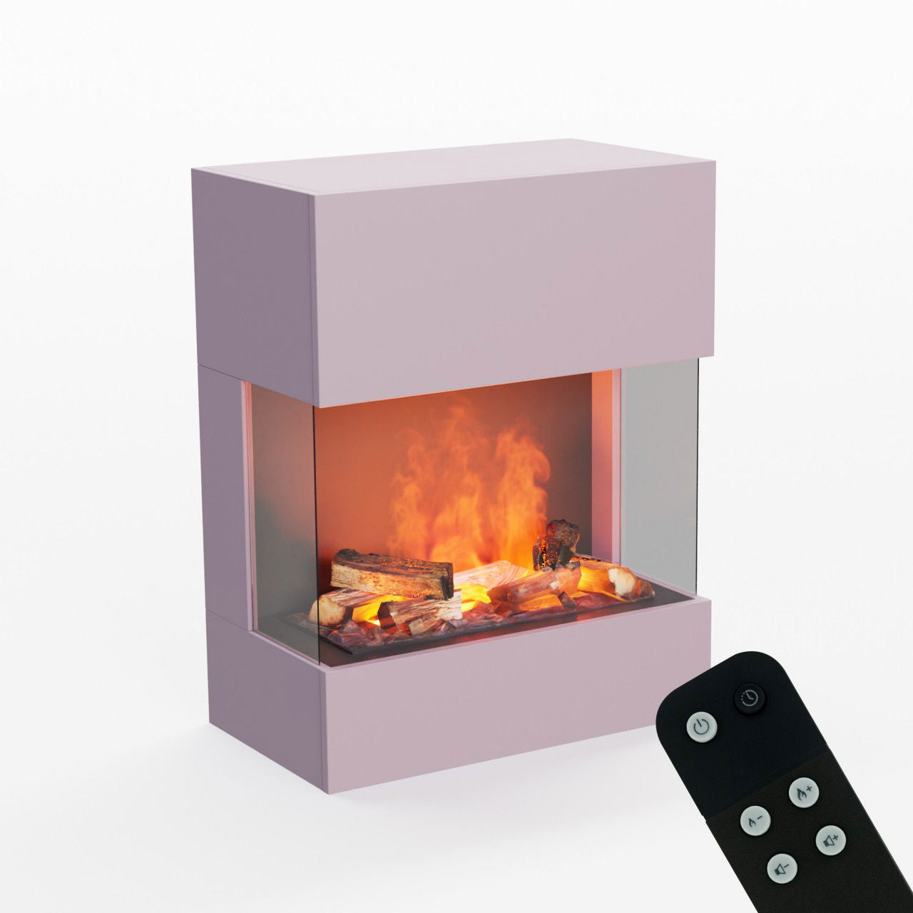 Glow Fire Kästner Wall Weiß Elektrokamin mit Wasserdampf