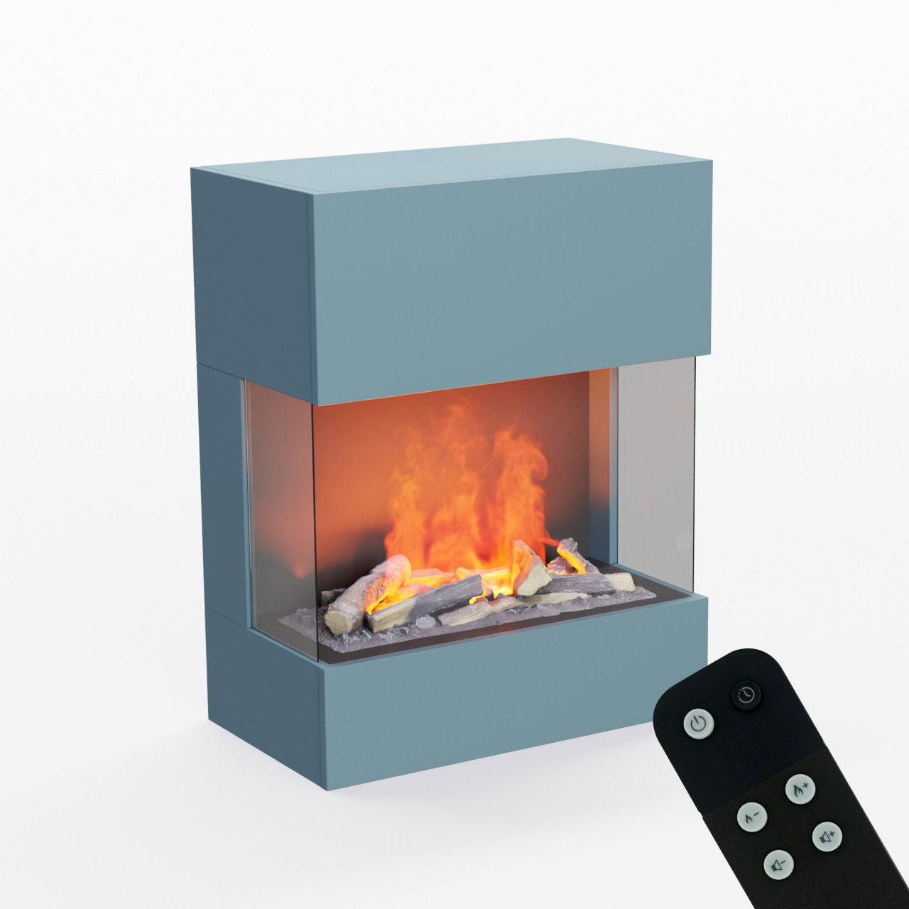 Glow Fire Kästner Wall Weiß Elektrokamin mit Wasserdampf