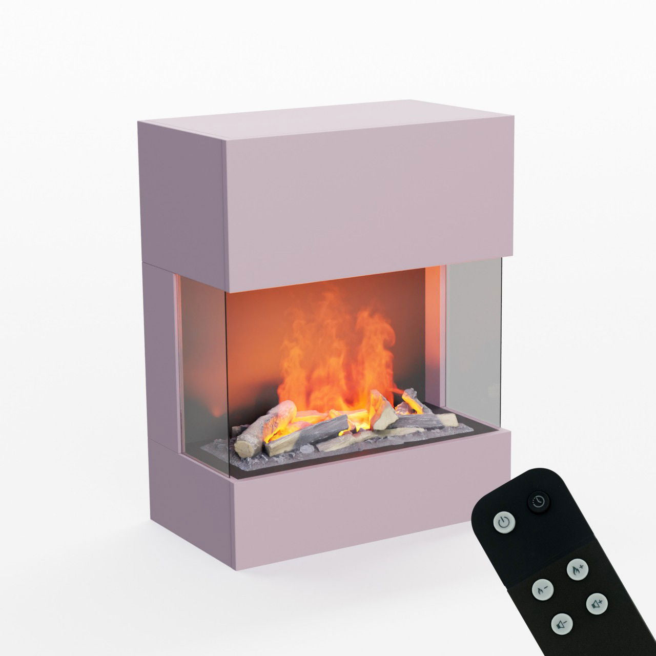 Glow Fire Kästner Wall Weiß Elektrokamin mit Wasserdampf