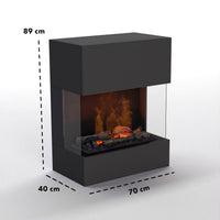 Glow Fire Kästner Weiß Elektrokamin mit Wasserdampf