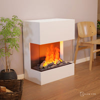 Glow Fire Kästner Weiß Elektrokamin mit Wasserdampf