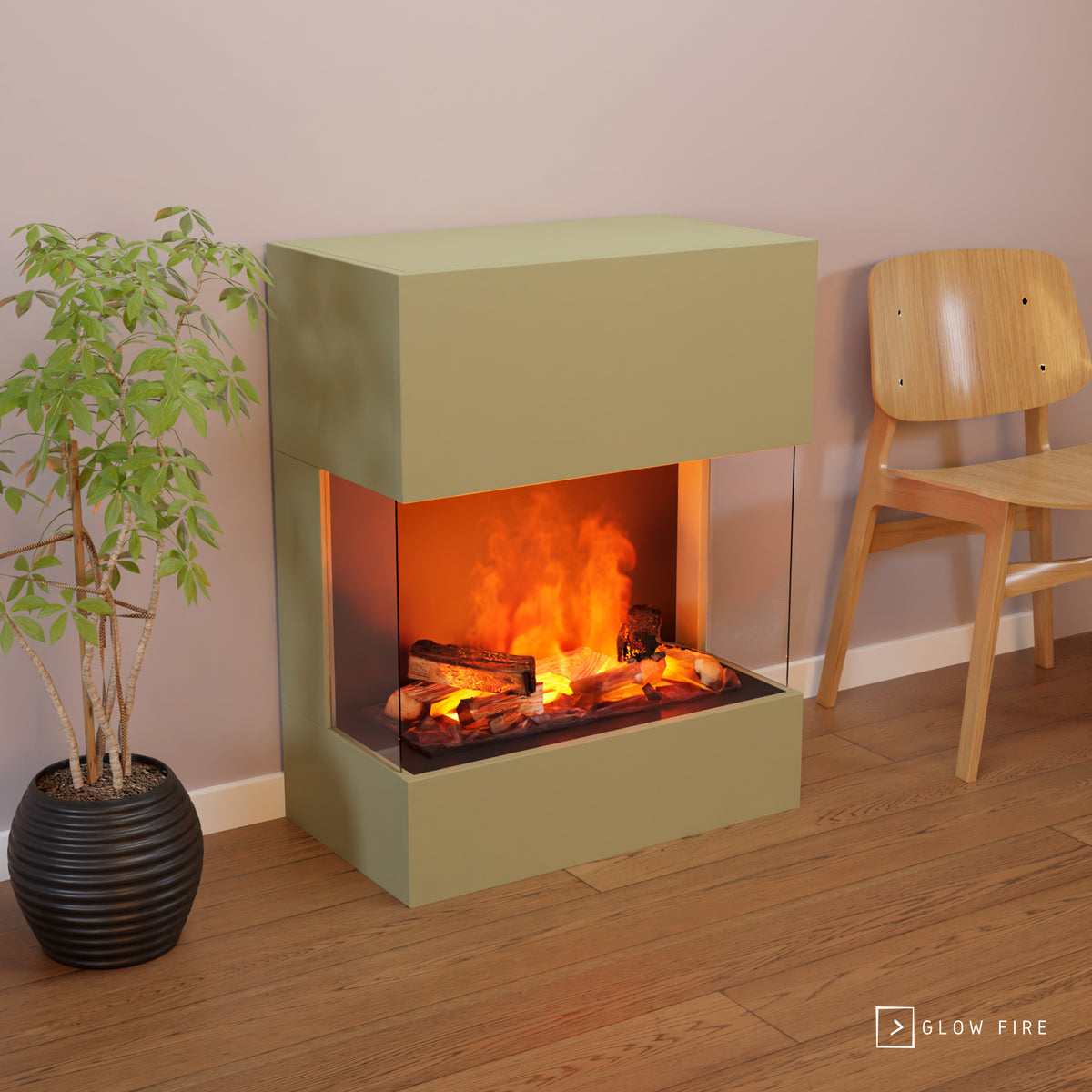 Cheminée électrique Glow Fire Kästner Multicolor