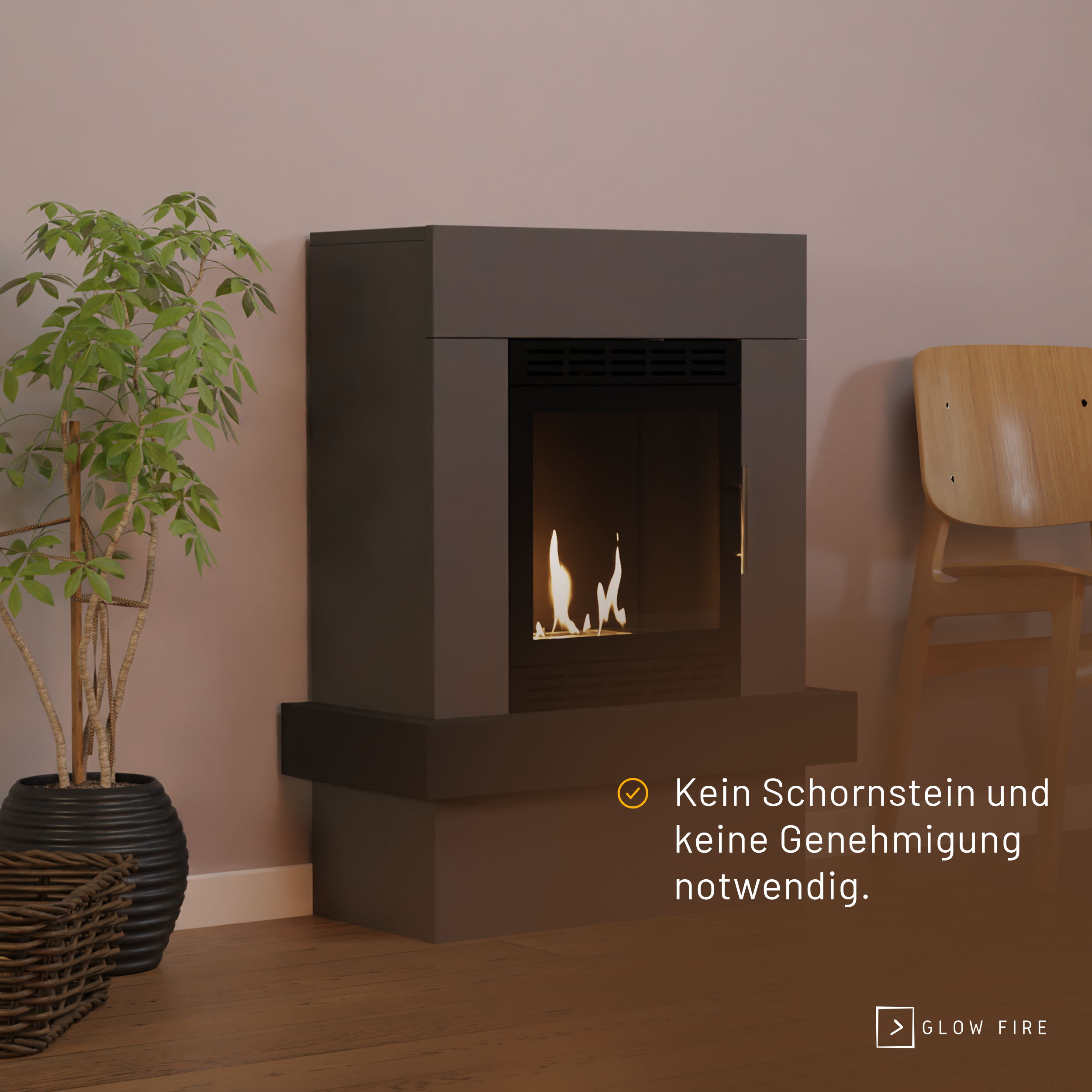 Glow Fire Larvik Vision Ethanolkamin