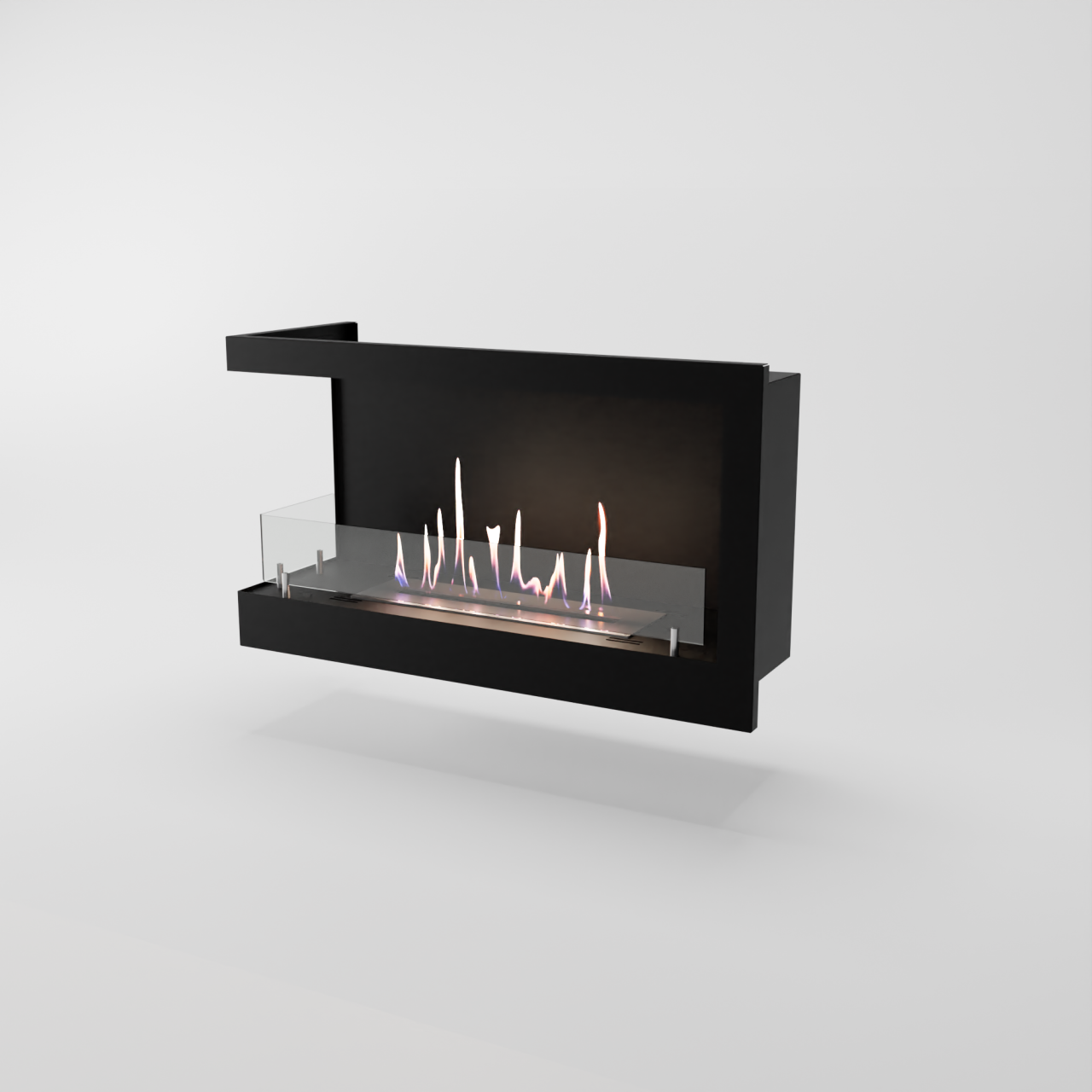 Glow Fire Corner Ethanol Kamin
