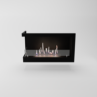 Glow Fire Corner Ethanol Kamin