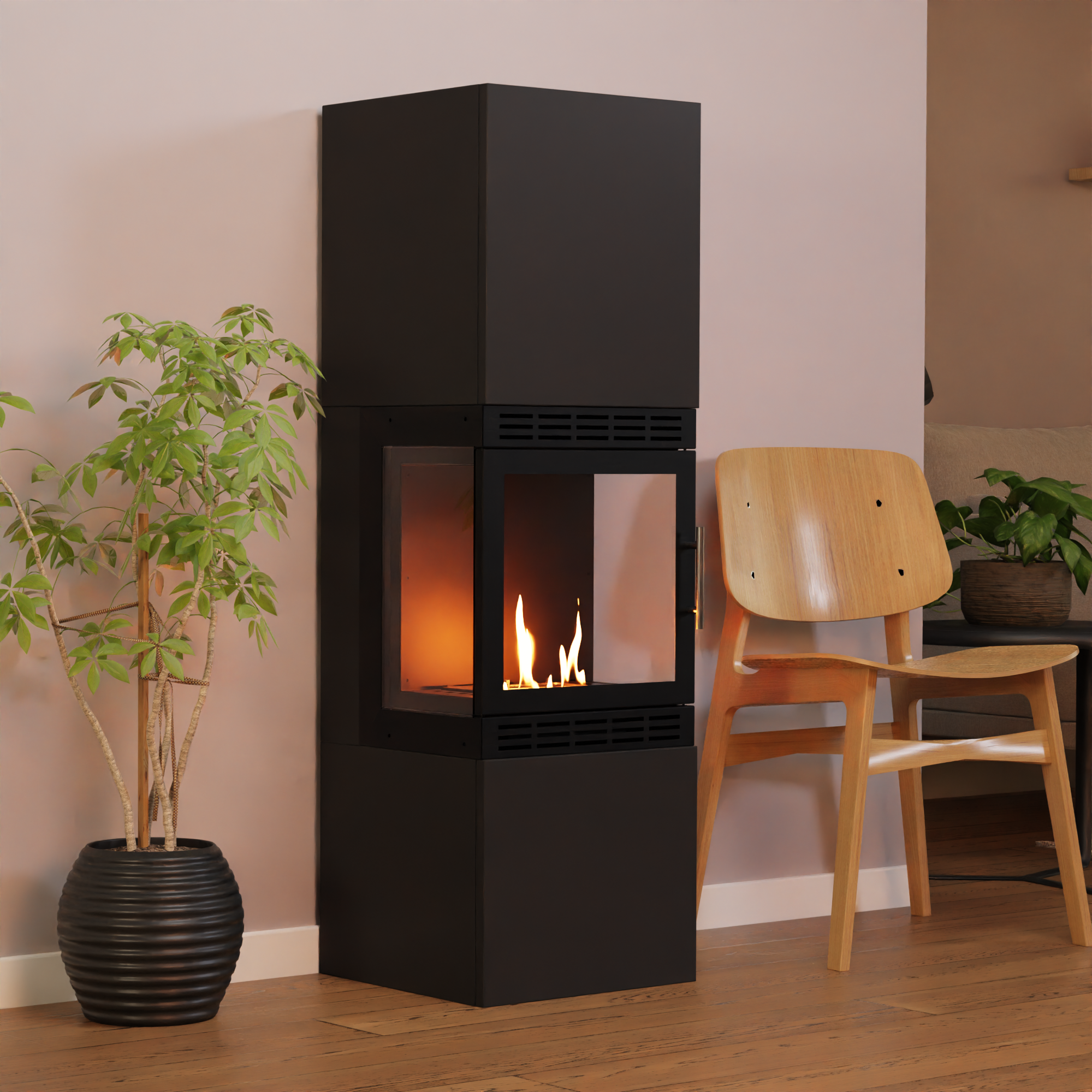 Glow Fire Lillesand Hoch Vision Ethanolkamin