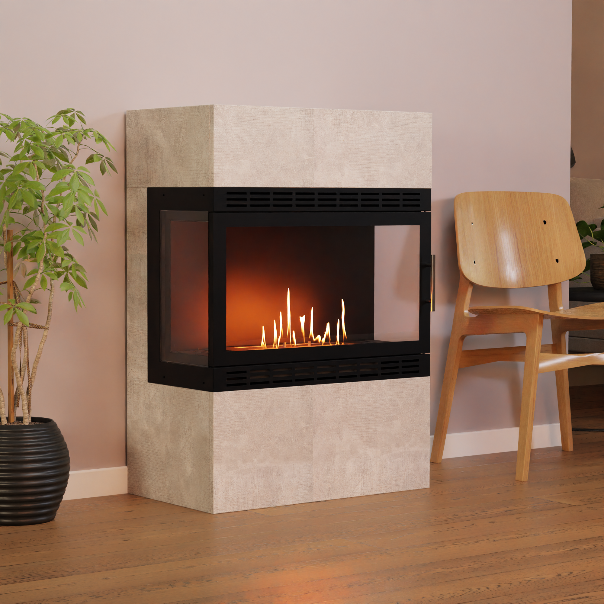 Glow Fire Lillesand XL Vision Cheminée à l’éthanol