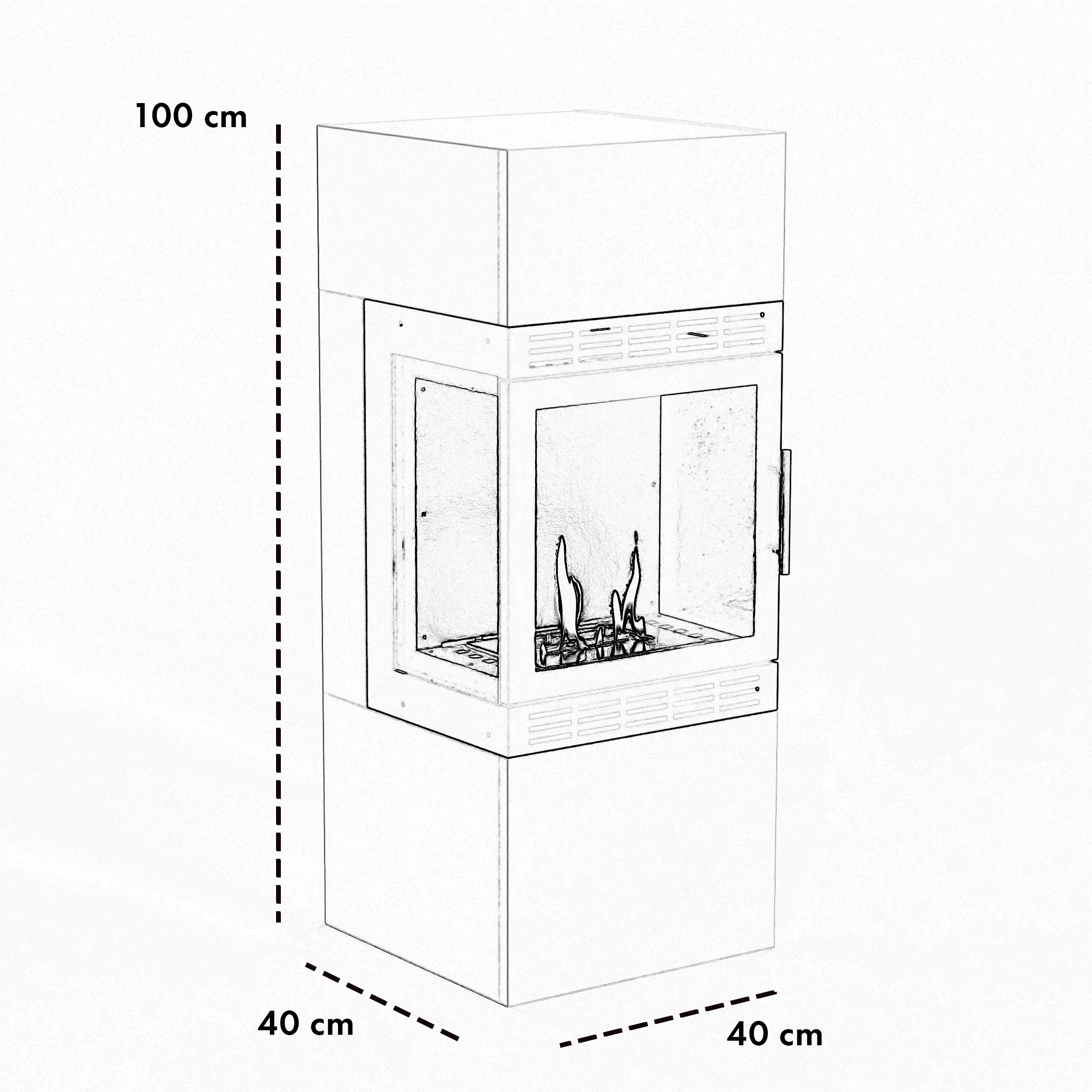 Glow Fire Lillesand Vision Ethanolkamin